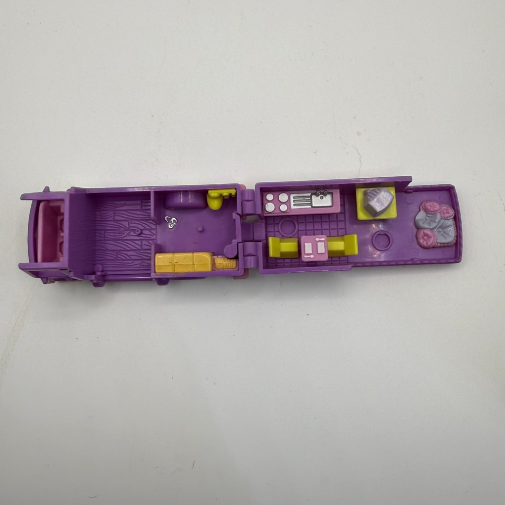 Vintage 1994 Polly Pocket Bluebird Toys Purple Camper Van Playset Vehicle Only